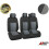 2+1 Grey Premium Fabric Seat Covers Set For Ford Transit Transit Custom 2