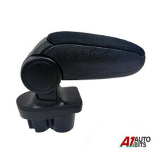 CE-2 Armrest Console Cover & Storage Box for Vauxhall/Opel Corsa E MK5 2014-2019 - Black, Simple Fit, Includes Mounting Kit