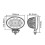 2x Professional Oval 65w Led Work Lights Lamps Flood Beam Digger Tractor Digger 3
