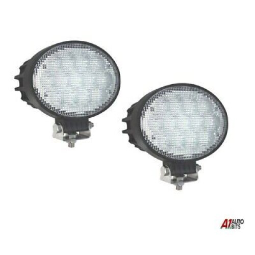 2x Professional Oval 65w Led Work Lights Lamps Flood Beam Digger Tractor Digger