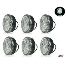 6x 12-24v Rear 25 Led Reverse Hamburger Lights Lamp For Trailer Truck 1 Function