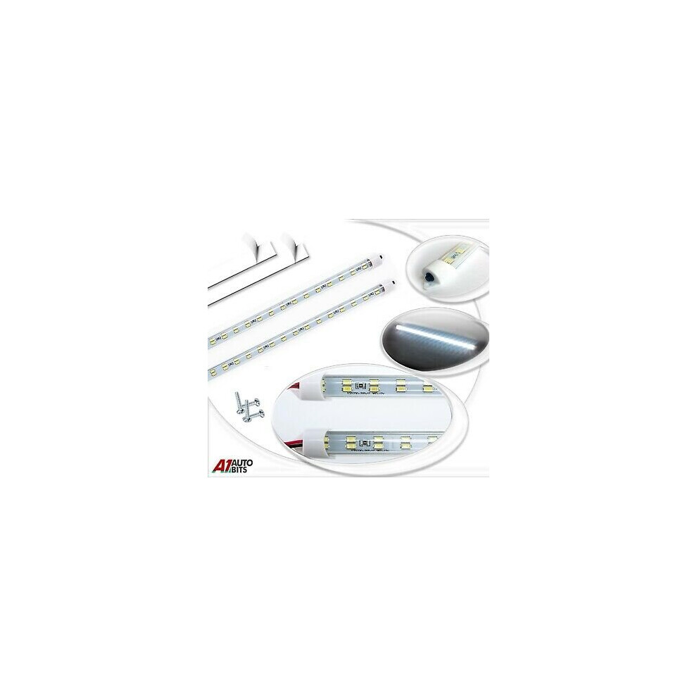 2X 36 Led 12v Light Strip Bar Under Kitched Cabinet Linkable Tubed 328mm