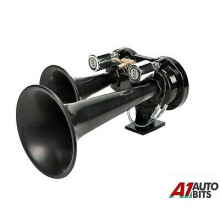 Diesel Train Air Horn Truck TGV Original 24v Twin Black Trumpet 24 Volt  170db