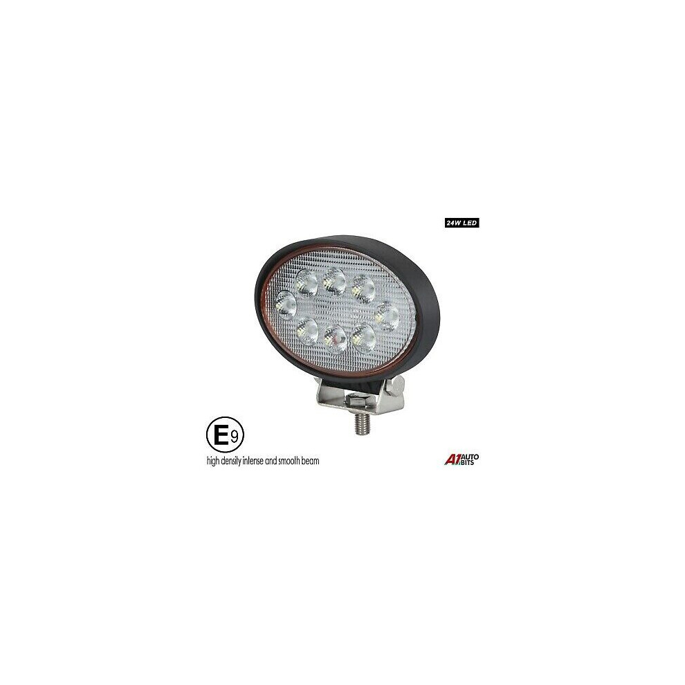 Powerful 24w Led 5.6'' Oval Led Work Light 12V 24v Lamp For Lorry Trailer Cab E9-image-OPC-P67H7HT-NEW