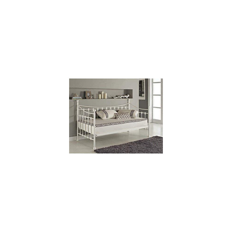 White 3ft daybed  metal guest day bed  sofabed frame