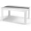 White and Black Wood Dining Table High Glossy Dining Table(117x77x75) 1