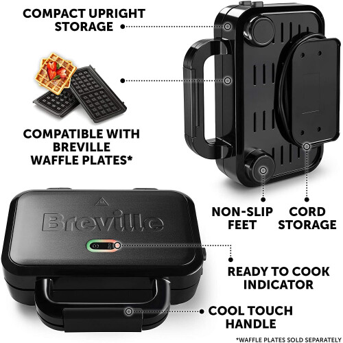 Breville Ultimate Deep Fill Toastie Maker 2 Slice Sandwich Toaster
