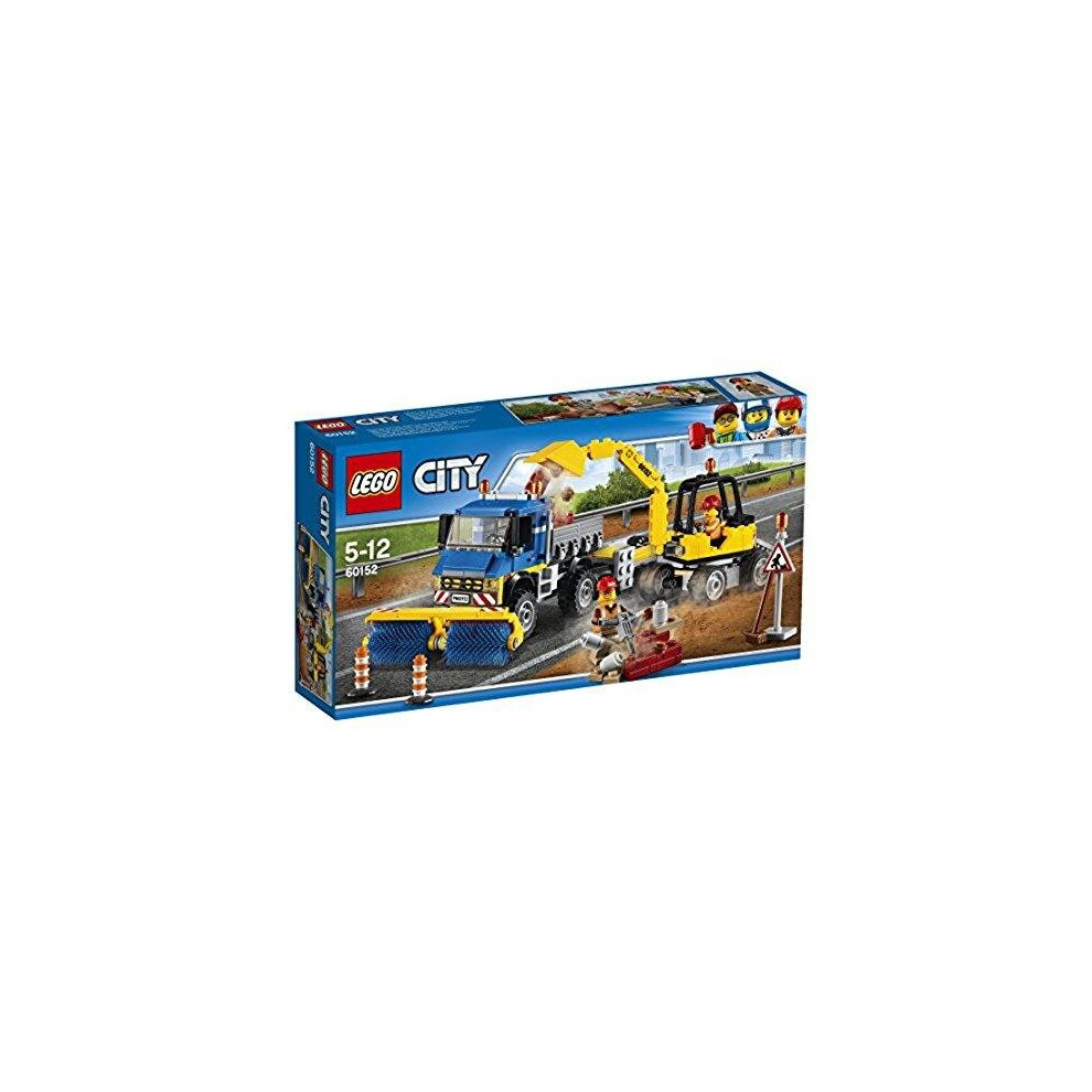 LEGO 60152 City Great Vehicles Sweeper and Excavator Building Toy