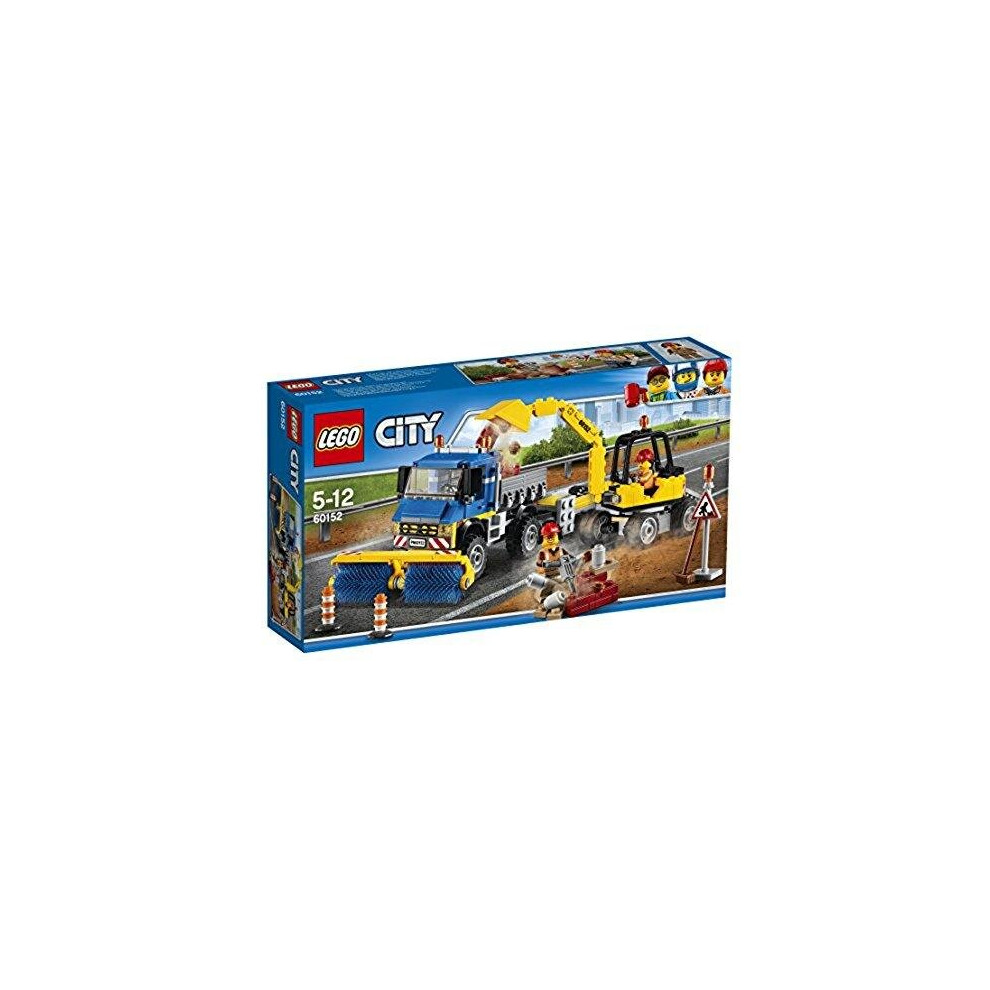 Lego 60152 City Great Vehicles Sweeper And Excavator Building Toy
