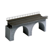FALLER Top Section of Straight Stone Viaduct Model Kit I HO Gauge 120477