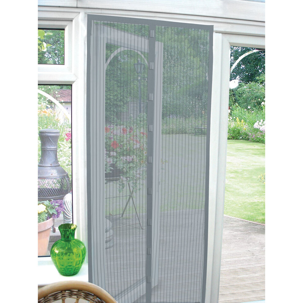 Country Club Magnetic Door Screen, Grey