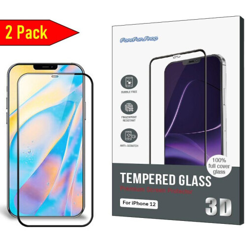 Screen Protectors For iPhone 12 12 Pro 2X Full Cover Tempered Glass