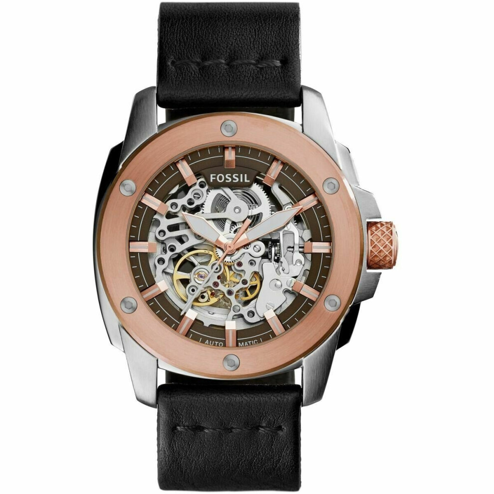 Fossil ME3082 Modern Machine Skeleton Dial Automatic Men's Watch