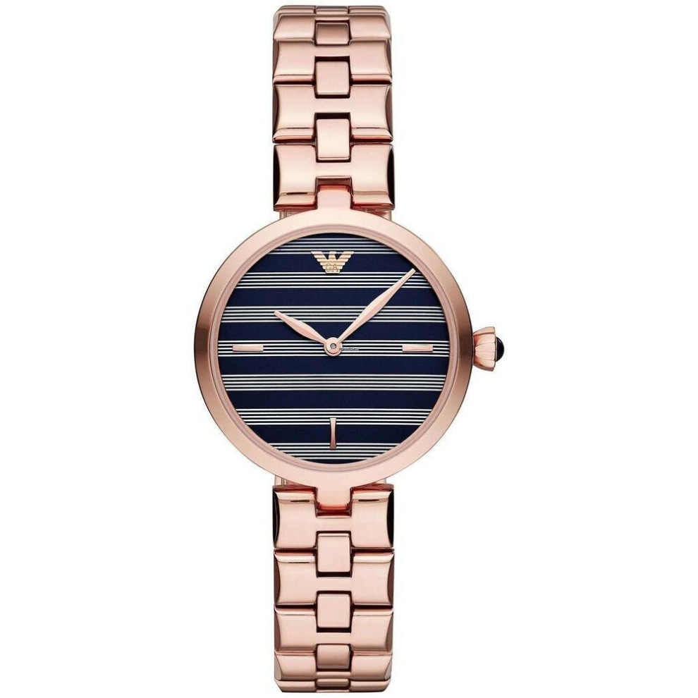 Emporio Armani AR11220 Rose Gold Steel 316 L Analog Quartz Woman Watch