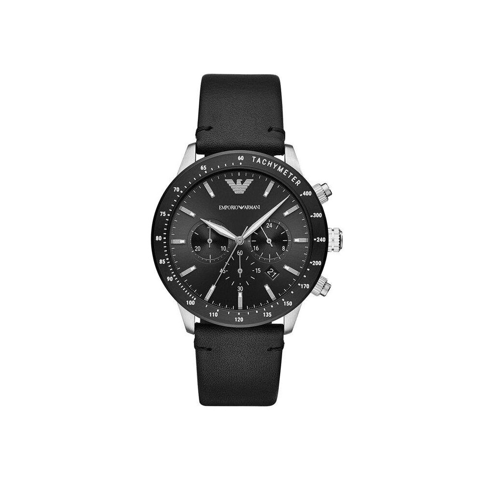 Armani Emporio Ar11243 Chronograph Quartz Strap Leather Men's Watch Multicoloured