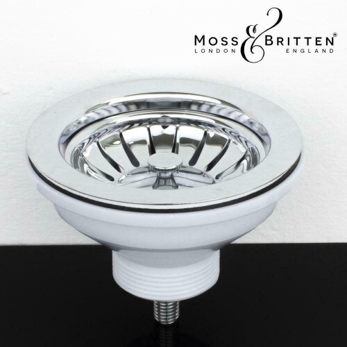 Moss & Britten Luxury Brass Kitchen Basket Strainer Waste