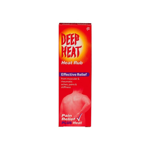 Deep Heat Rub 100g - Non-Greasy Pain Relief for Muscular Aches, Back Pain, Stiffness, Sciatica & Sprains