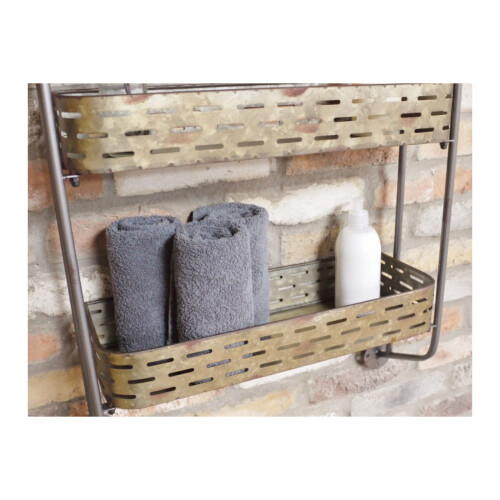 Metal Utility Bathroom Shelving | 2 Shelves 2