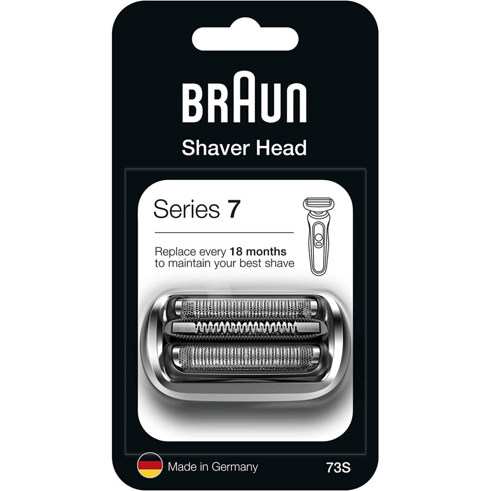 BRAUN 7 73S Electric Shaver Head Replacement - Silver For Series 7