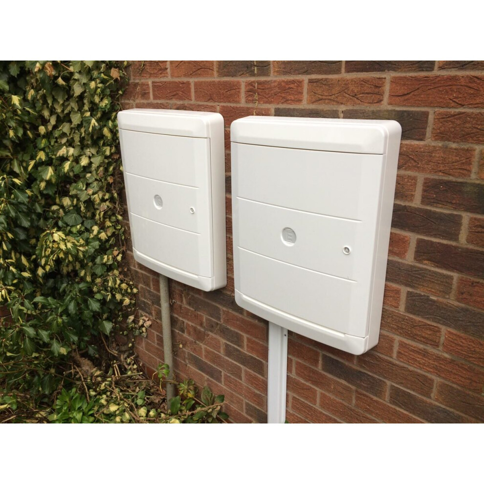 (White) Pair Of Meter Box Covers - Black or White