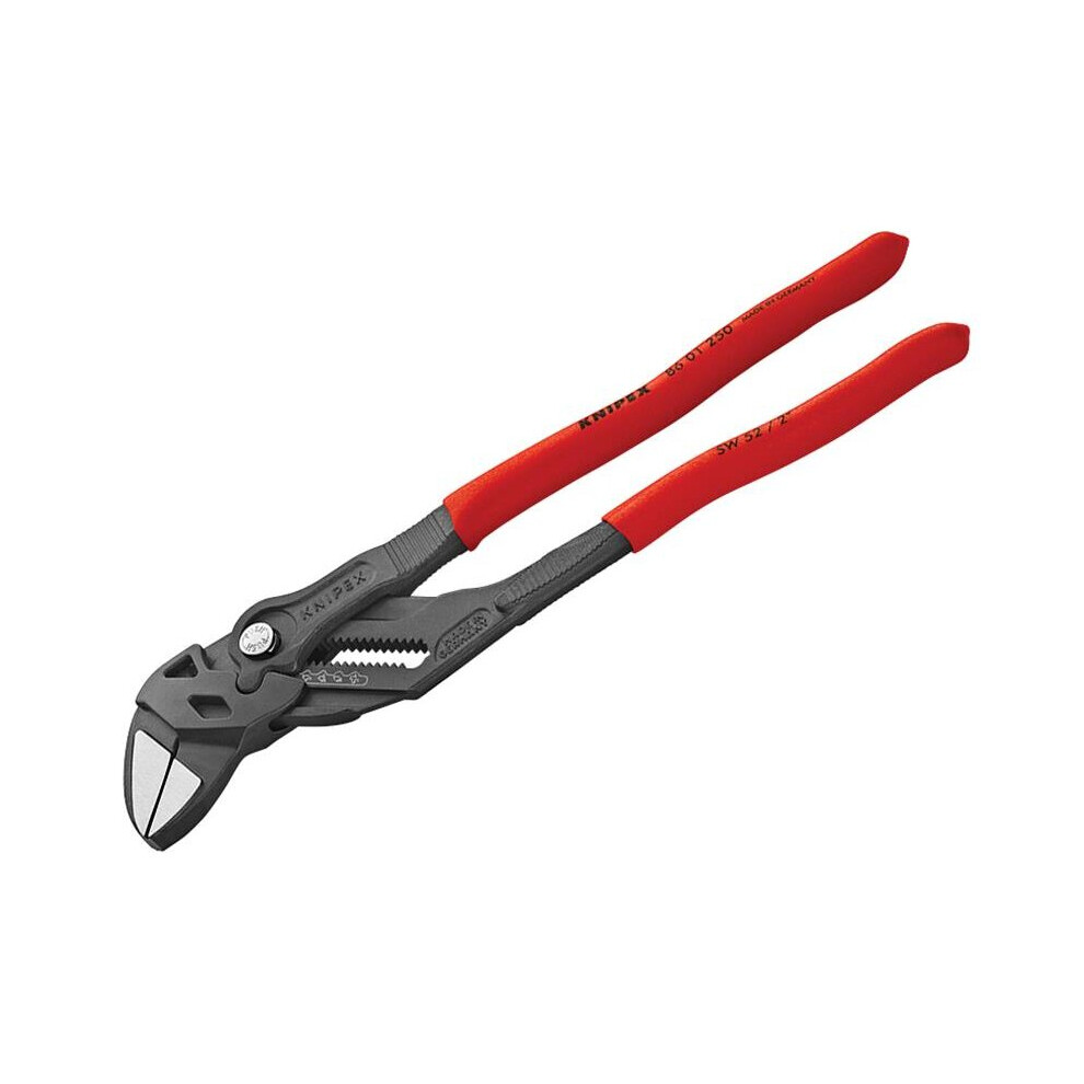 Knipex Pliers Wrench PVC Grip 250mm - 52mm Capacity 86 01 250 SB