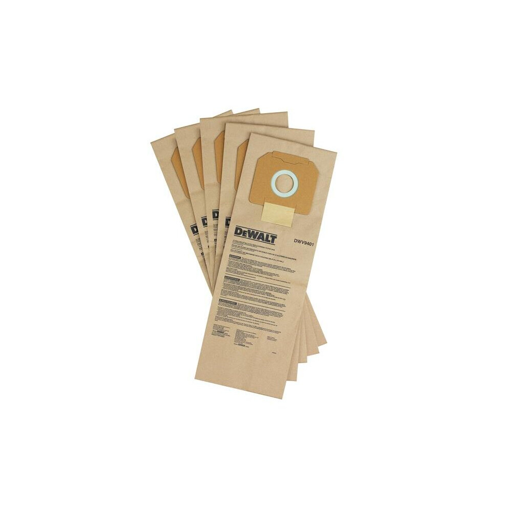 Dewalt Power Tools Dewalt Dwv9401 Paper Dust Bag (Pack 5) Dwv9401-Xj - Image 12