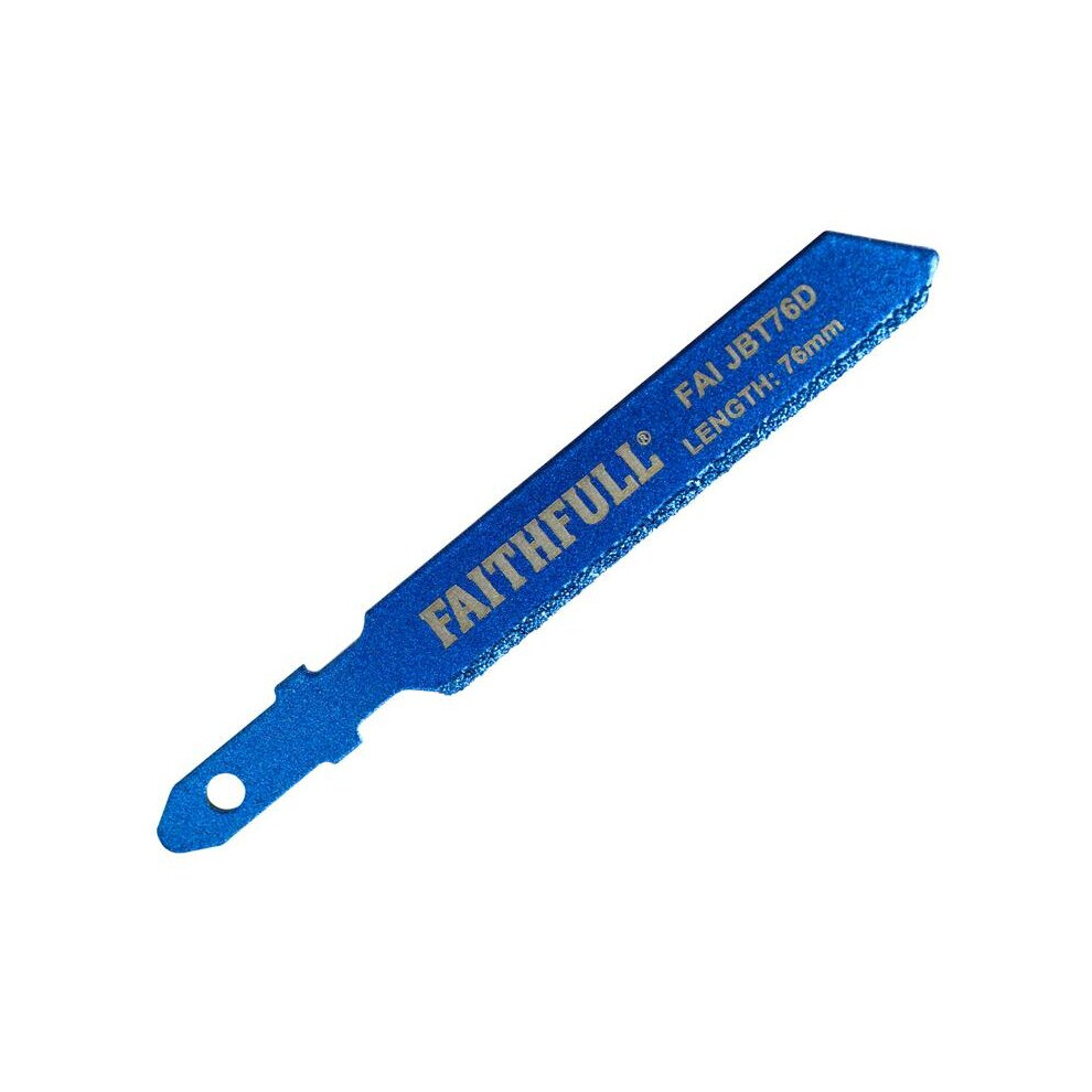 Faithfull Jigsaw Blade Diamond Grit 76mm