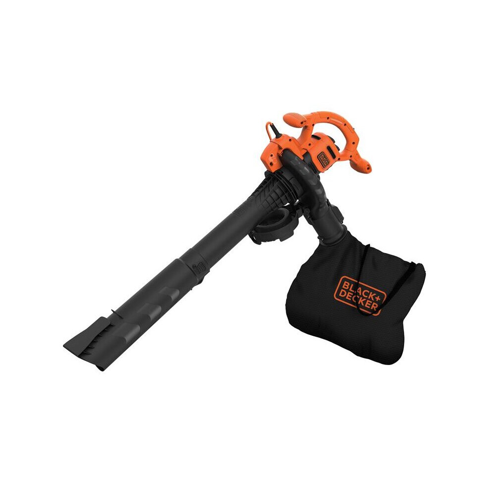 + Decker & Decker Beblv260 3-In-1 Electric Leaf Blower 2600W 240V Beblv260-Gb Black