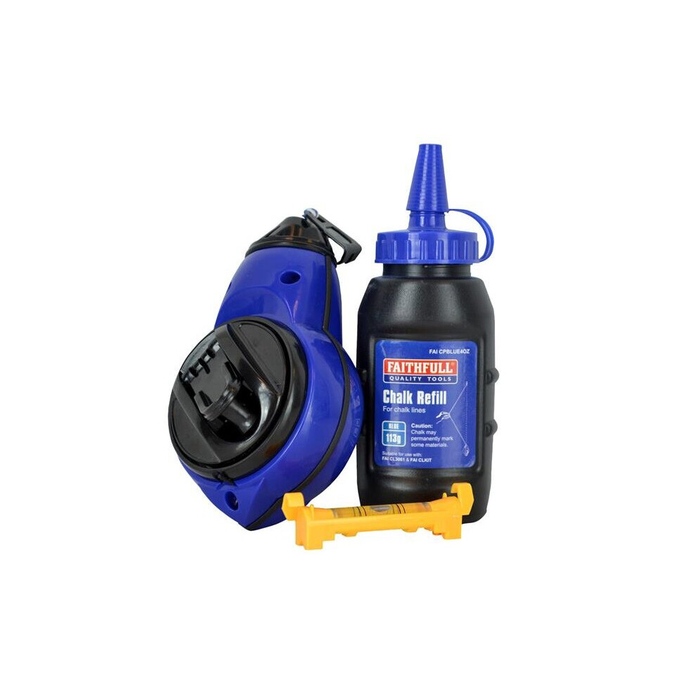 Faithfull Rapid Chalk Line Kit 30m HXQ-0023