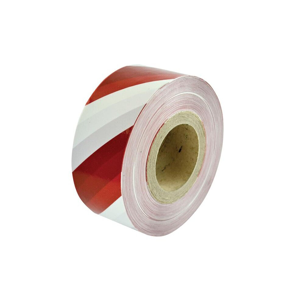 Faithfull Heavy-Duty Barrier Tape Red & White 70mm x 250m 002570250RWTB