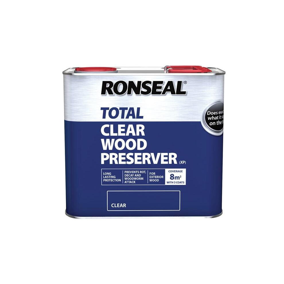 Ronseal Trade Total Wood Preserver Clear 2.5 Litre 38584