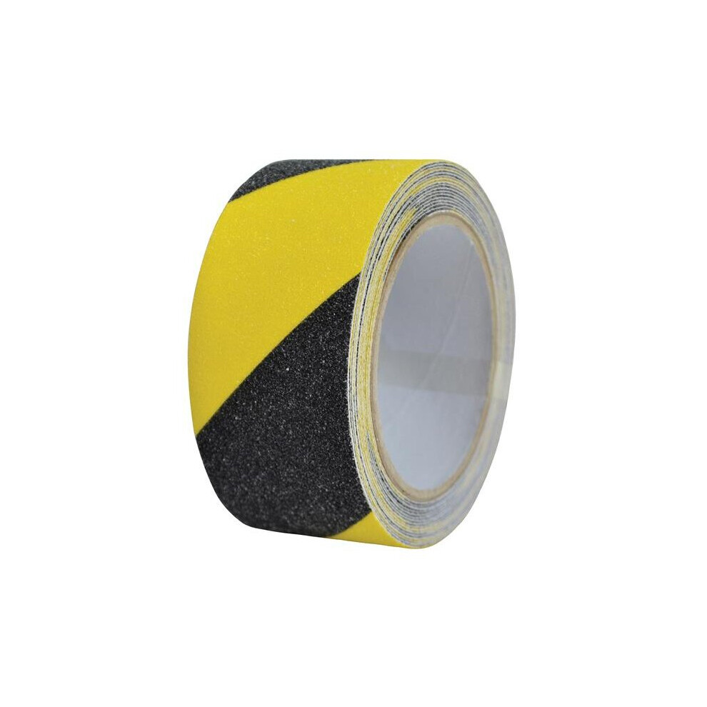 Faithfull Anti-Slip Tape 50mm x 5m Black & Yellow Hazard 0808505BYTB6