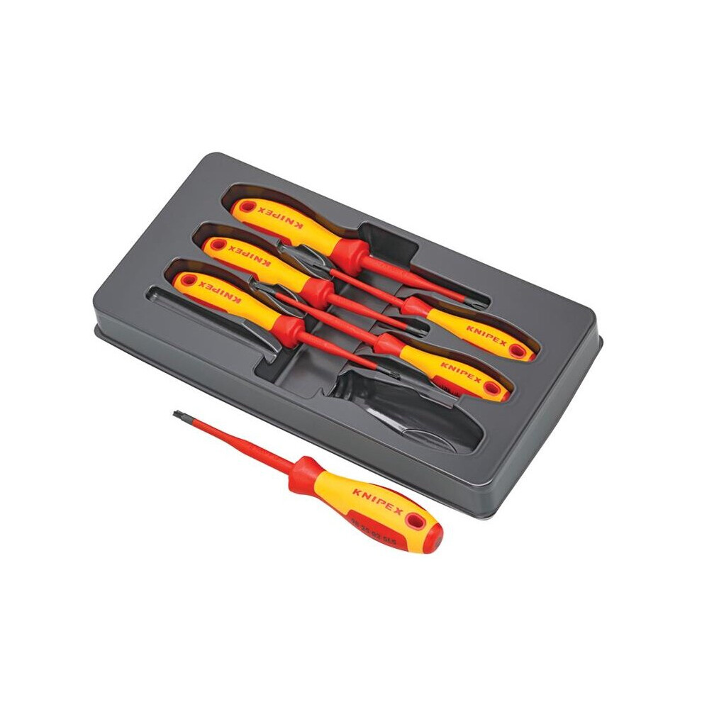 Knipex VDE Screwdriver Set, 6 Piece SL/PH/PZ 00 20 12 V05