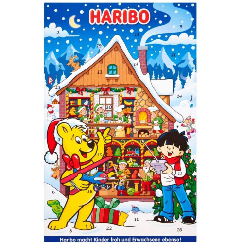 Haribo Haribo Advent Calendar, Christmas sweets gift, 300g