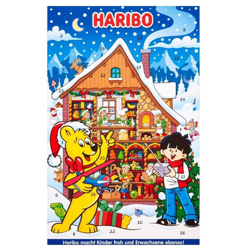 Haribo Advent Calendar, Christmas sweets gift, 300g