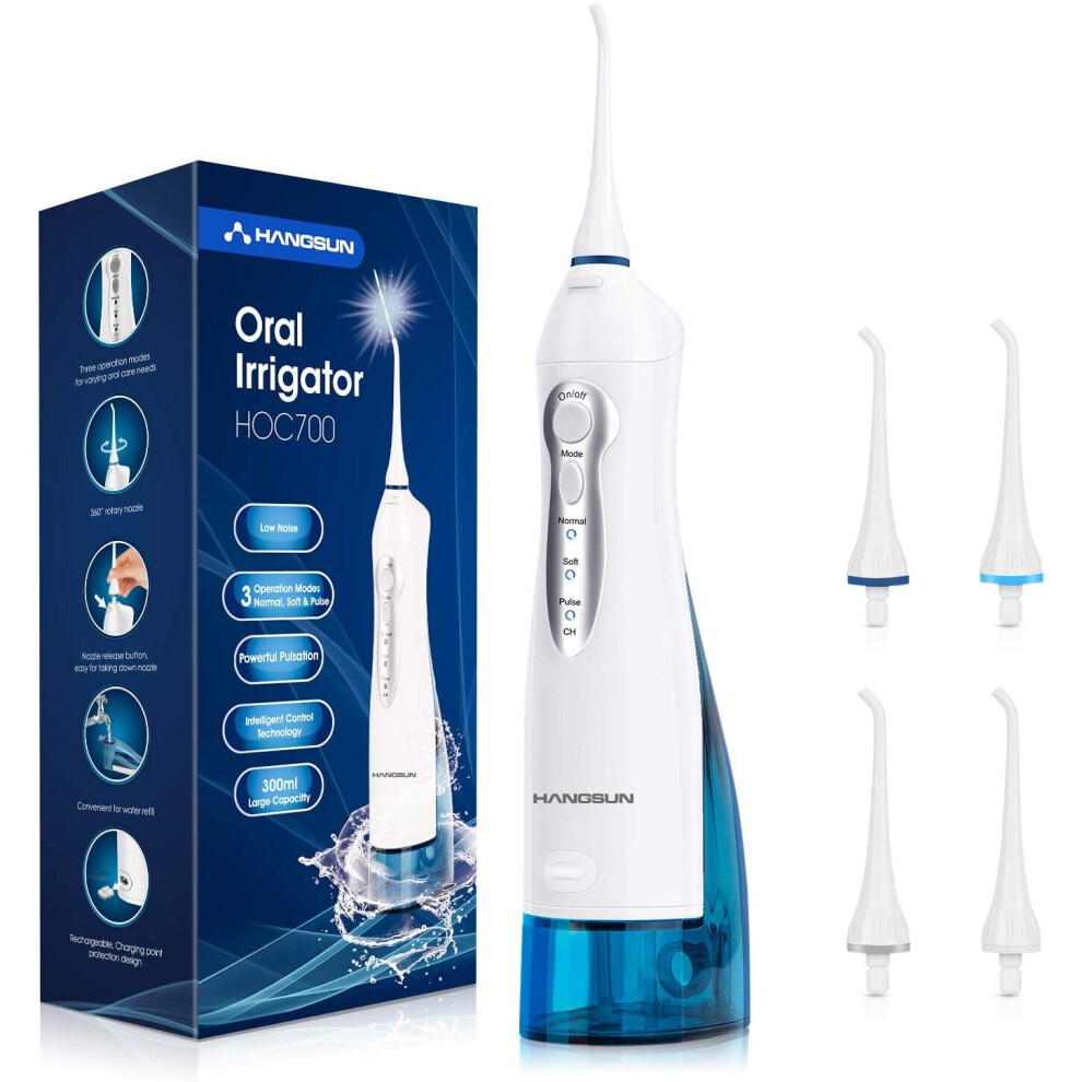 Hangsun Water Flosser Cordless Oral Irrigator Rechargeable