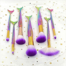Good looking Mermaid-themed makeup brush Loose Powder Blush Eyeshadow Lip Brush professional cosmetic brush Beauty tool Single