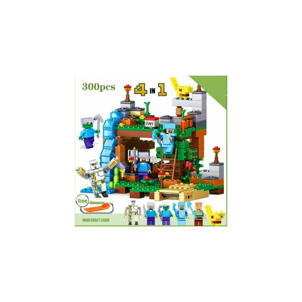 (A) DIY Minecraft My World Series Mini figure Building Block Fit Lego Toy Gift Model without box