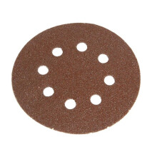 Faithfull Hook & Loop Sanding Disc DID3 Holed 125mm x 80G (Pack 5) 8128