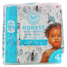 The Honest Company, Size 4, 22-37 Pounds, Space Travel, 23 Diapers
