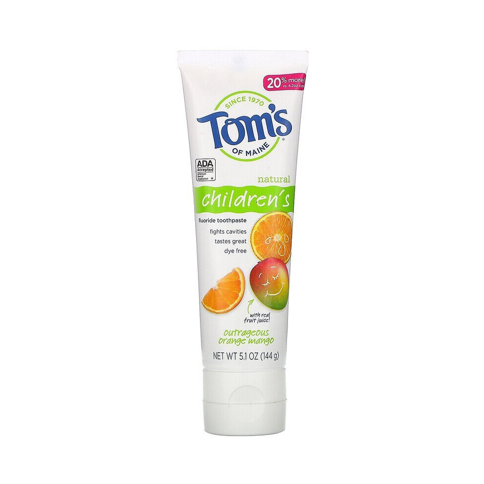 Tom's of Maine, Natural Children's Toothpaste, Outrageous Orange Mango