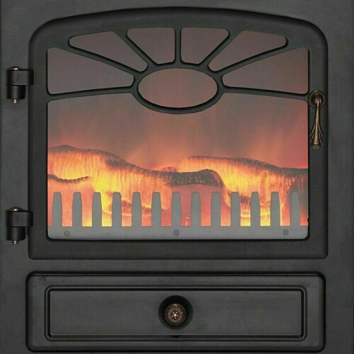 Focal Point ES2000 Freestanding Electric Fire Stove - Black 1