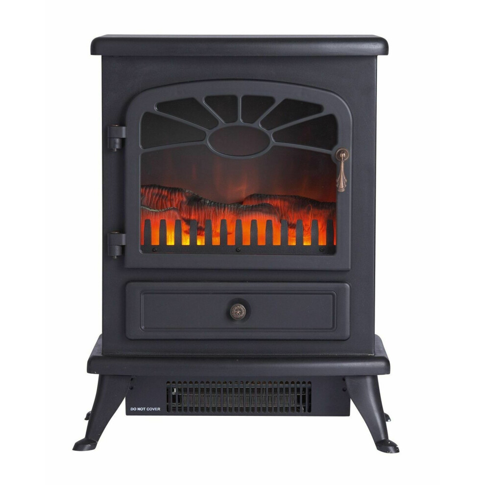 Focal Point ES2000 Freestanding Electric Fire Stove - Black