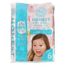 The Honest Company, Size 6, 35+ Pounds, Rose Blossom, 18 Diapers