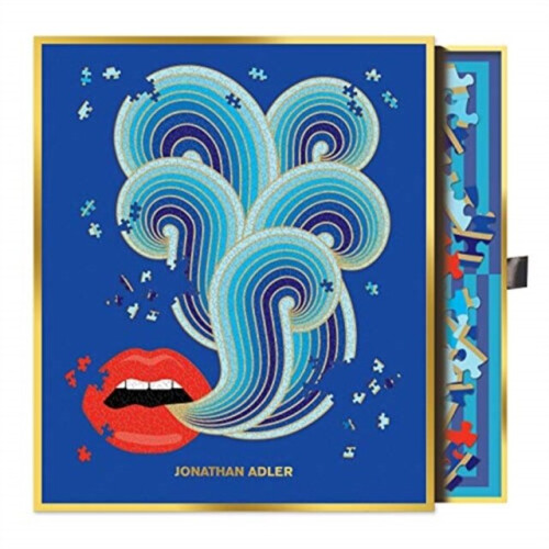 Jonathan Adler 750 Piece Lips Shaped Puzzle by Created by Galison - Book