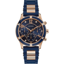 Guess W1234L4 Breeze Quarz Diamond Blue Dial Damenuhr