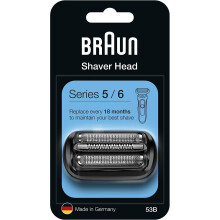 Cabeça de barbear - BRAUN - Cassete Keypart Série 5 53B KP - Preto