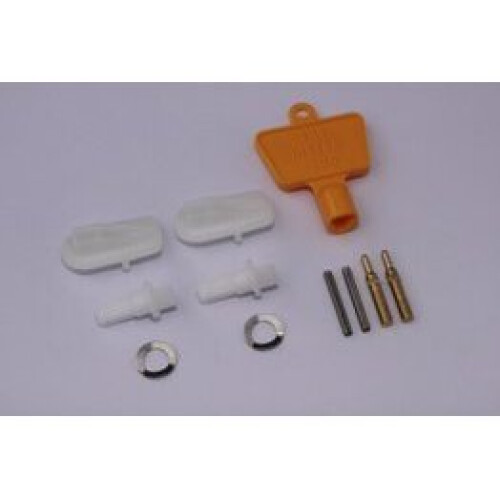 Meter Box Repair Kit - Two Latches, Two Hinges Pins and Key