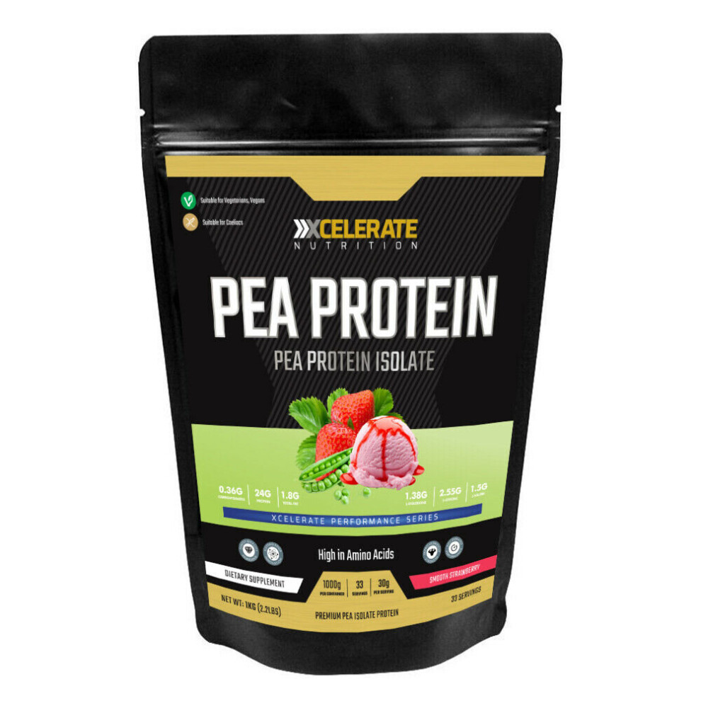 Xcelerate Nutrition Pea Protein 5Kg Strawberry