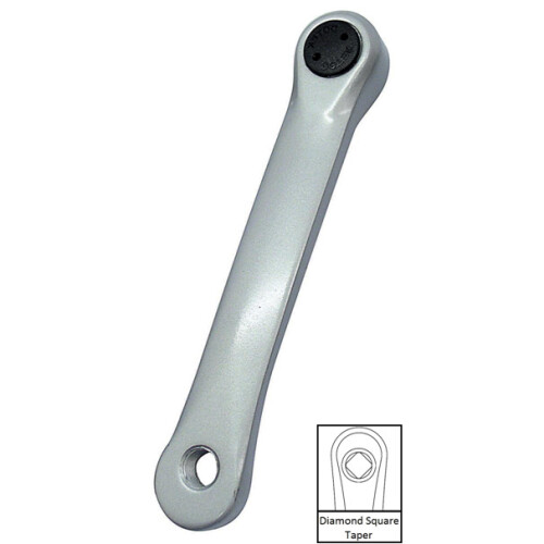 (170 MM, Silver) ETC Cotterless Alloy Left Hand Crank (JIS)